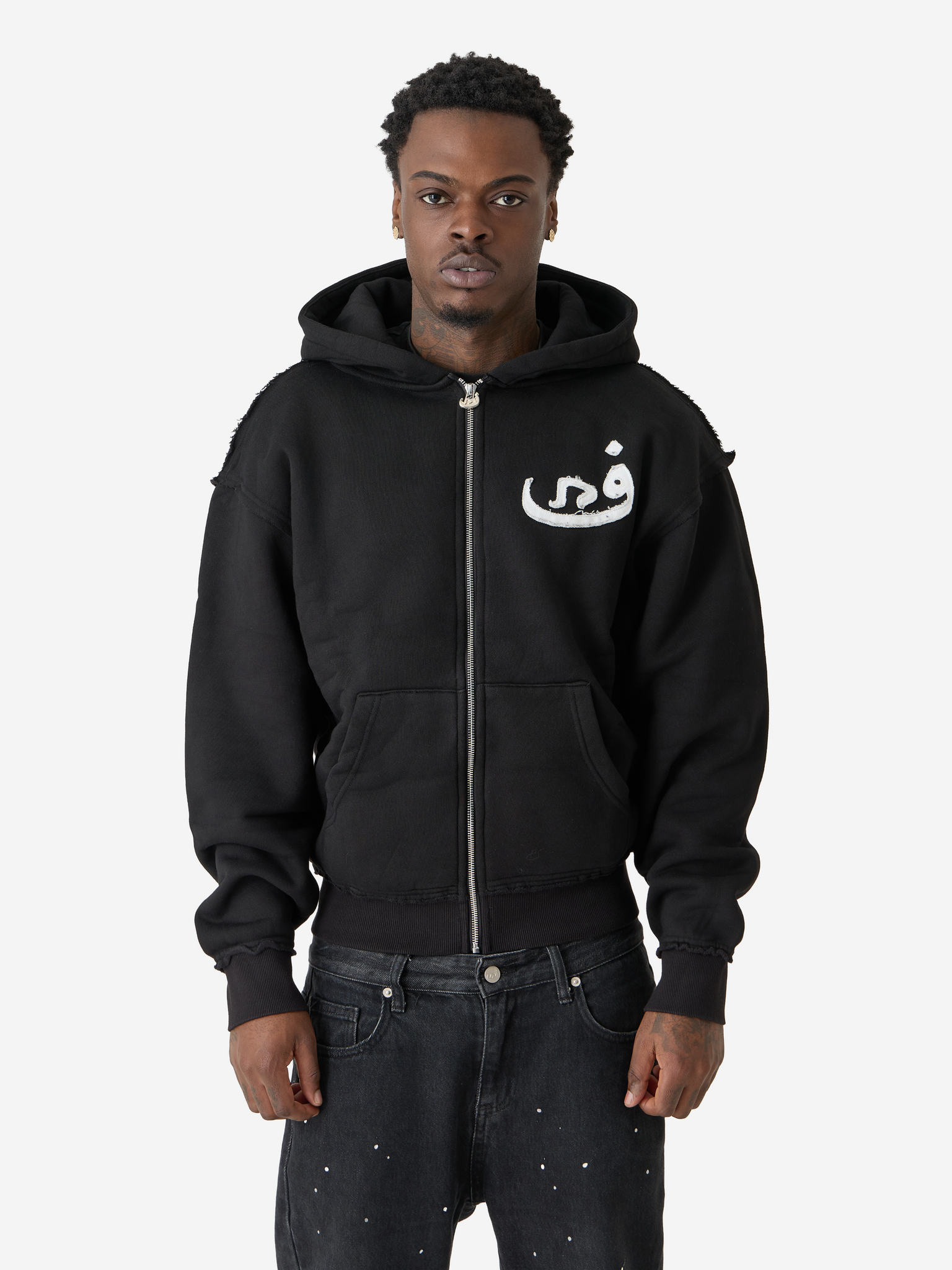 Zip Hoodie 808 - Noir